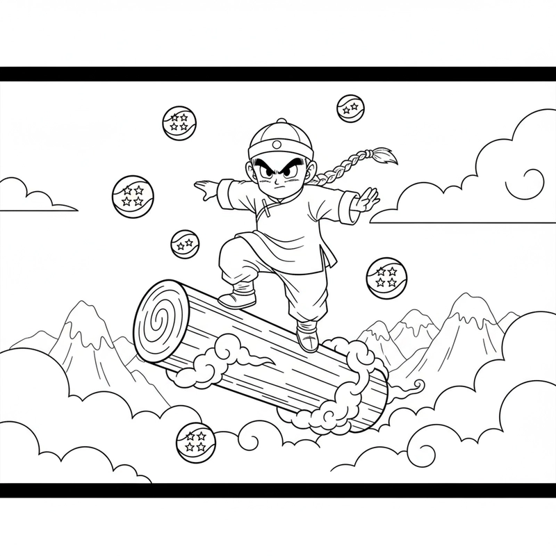 Tranh tô màu 7 Viên Ngọc Rồng