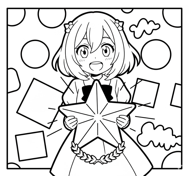 Tranh tô màu Anya ngộ nghĩnh đáng yêu