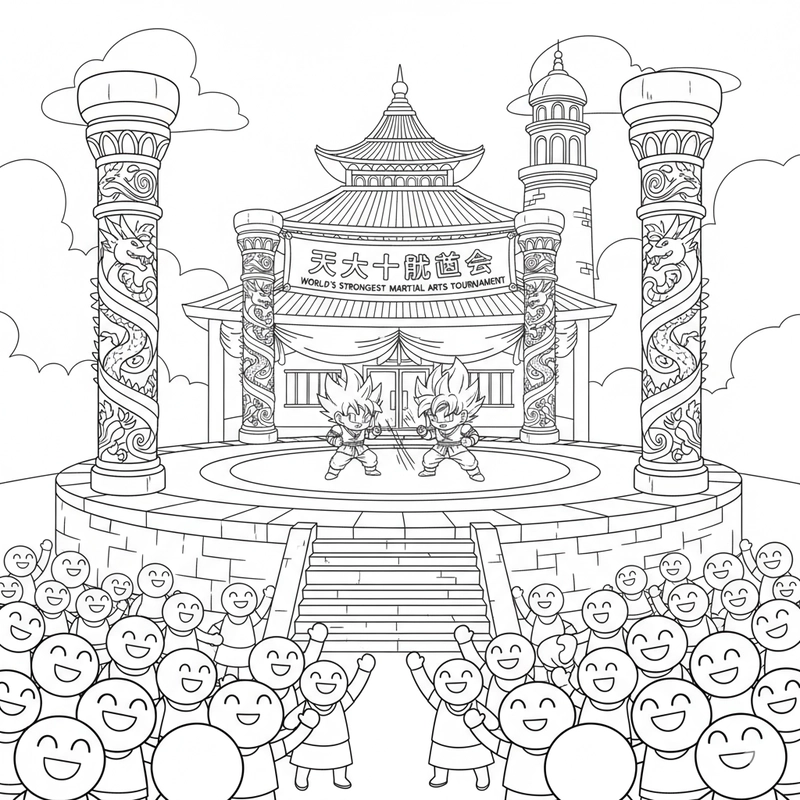 Tranh tô màu Bảy Viên Ngọc Rồng Super