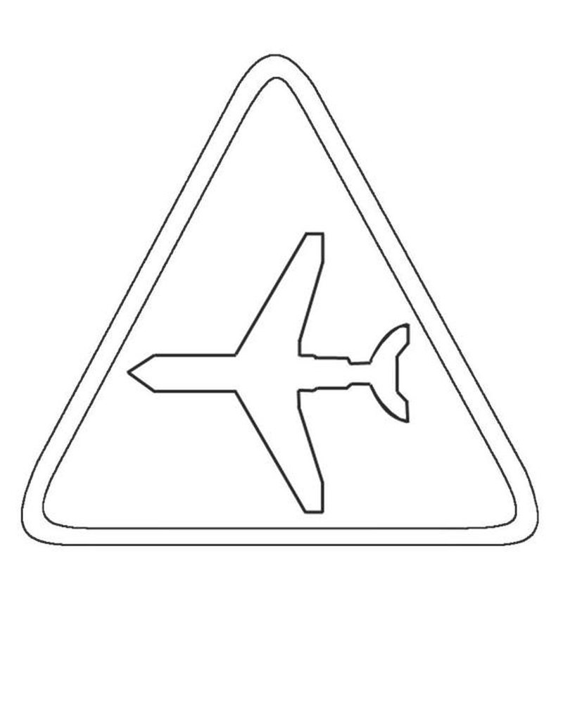 Tranh tô màu Biển Báo Giao Thông giúp bé học mà chơi