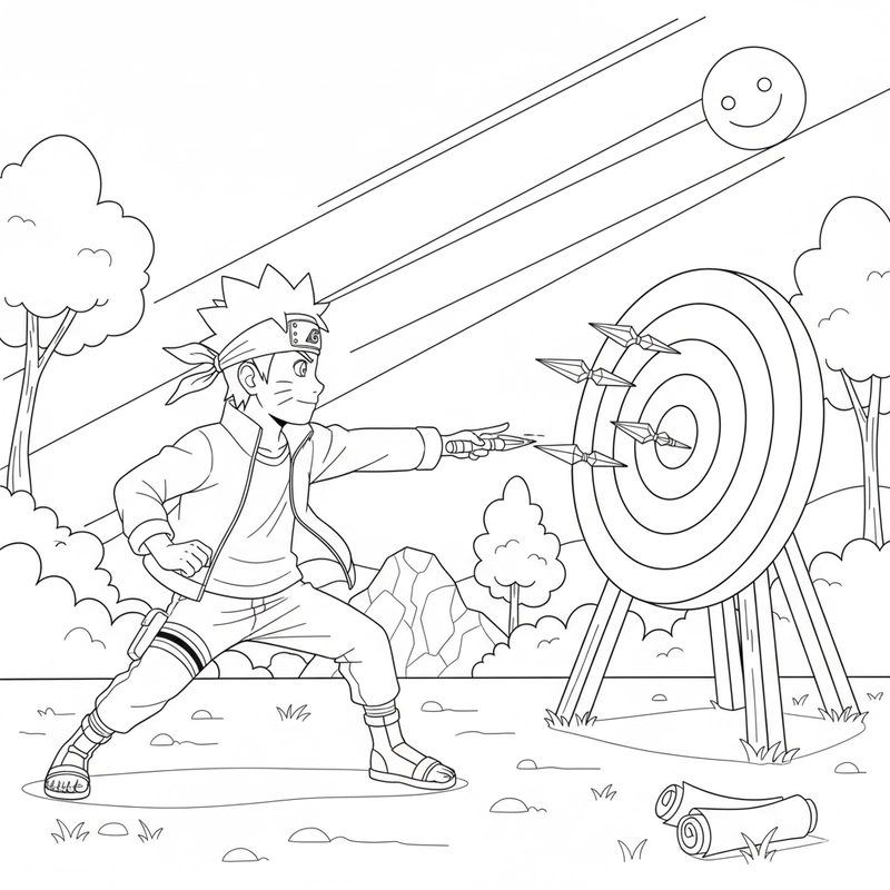 Tranh tô màu Boruto Naruto Next Generations