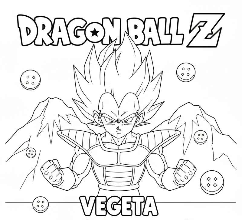 Tranh tô màu Dragon Ball Super ngầu