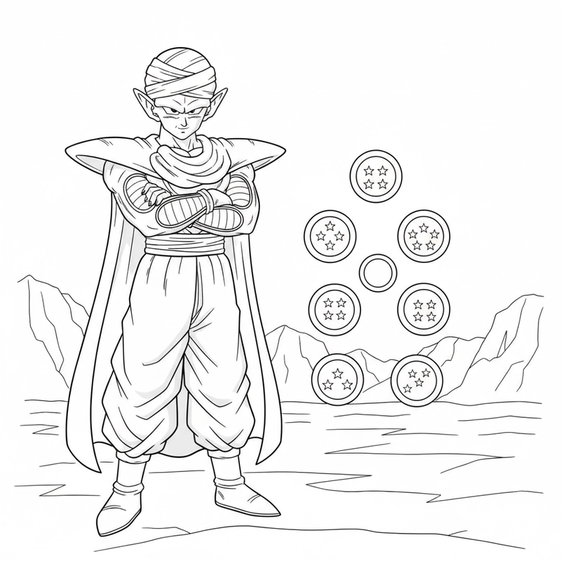 Tranh tô màu Dragon Ball dễ in