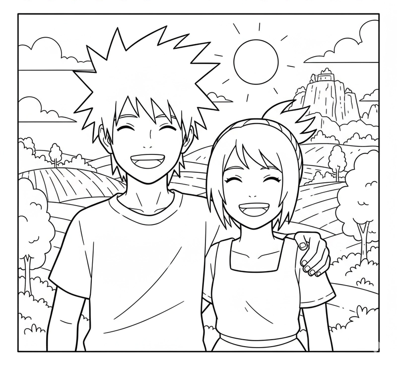 Tranh tô màu Kakashi anime