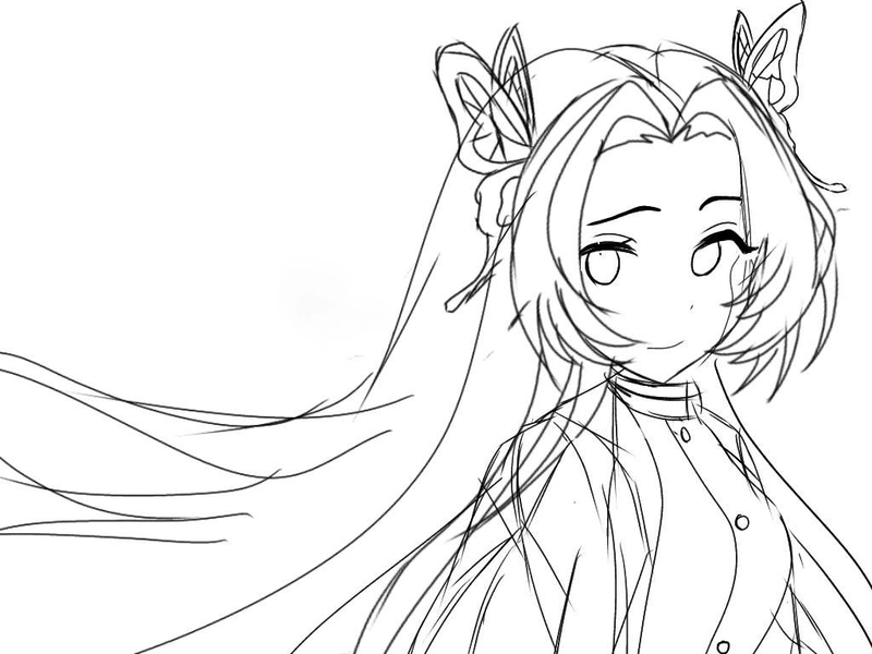 Tranh tô màu Kanae đẹp cho bé sáng tạo