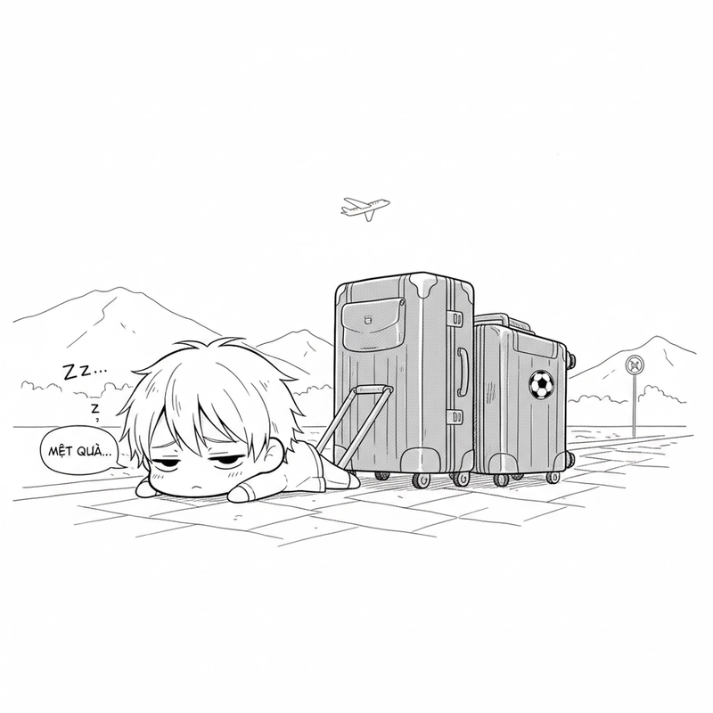 Tranh tô màu Nagi Blue Lock giúp bé sáng tạo