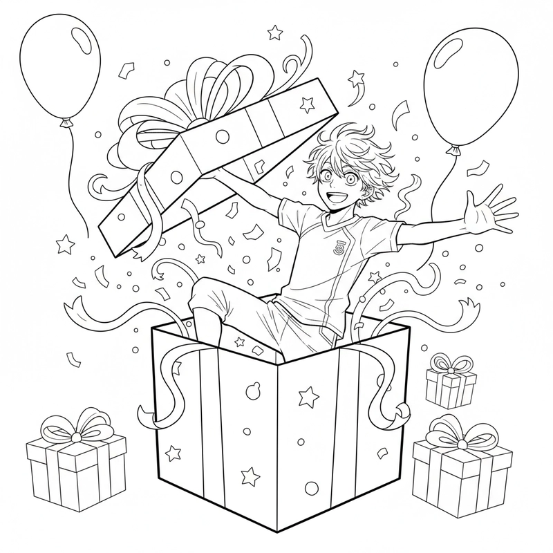 Tranh tô màu Nagi ngầu cho bé yêu