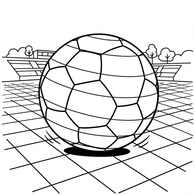Tranh tô màu bóng đá đẹp, sinh động cho bé trai
