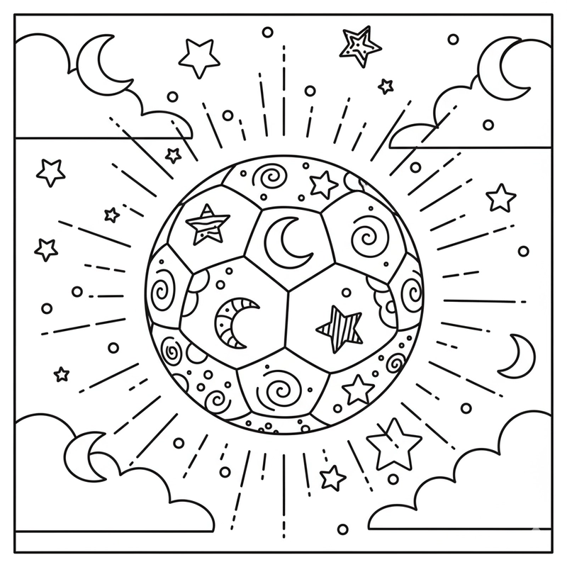 Tranh tô màu bóng đá giúp bé yêu thích vận động