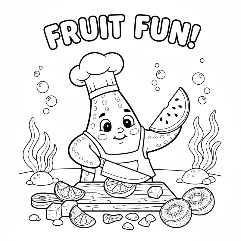 Tranh tô màu con sao biển sinh động cho bé