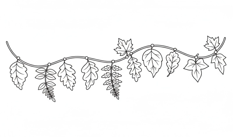 Tranh tô màu lá cây đẹp mắt