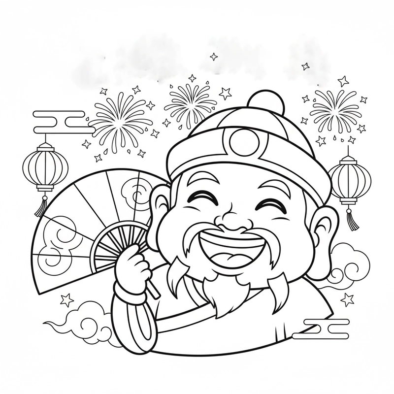 Tranh tô màu lễ hội quê hương nhiều màu sắc