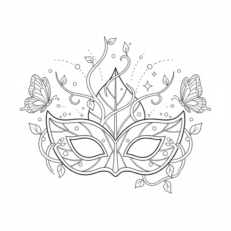 Tranh tô màu mặt nạ công chúa sáng tạo