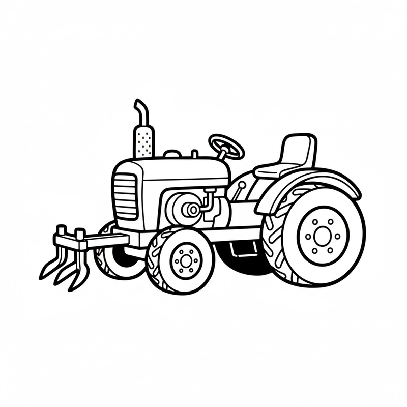 Tranh tô màu nghề nông cho mầm non