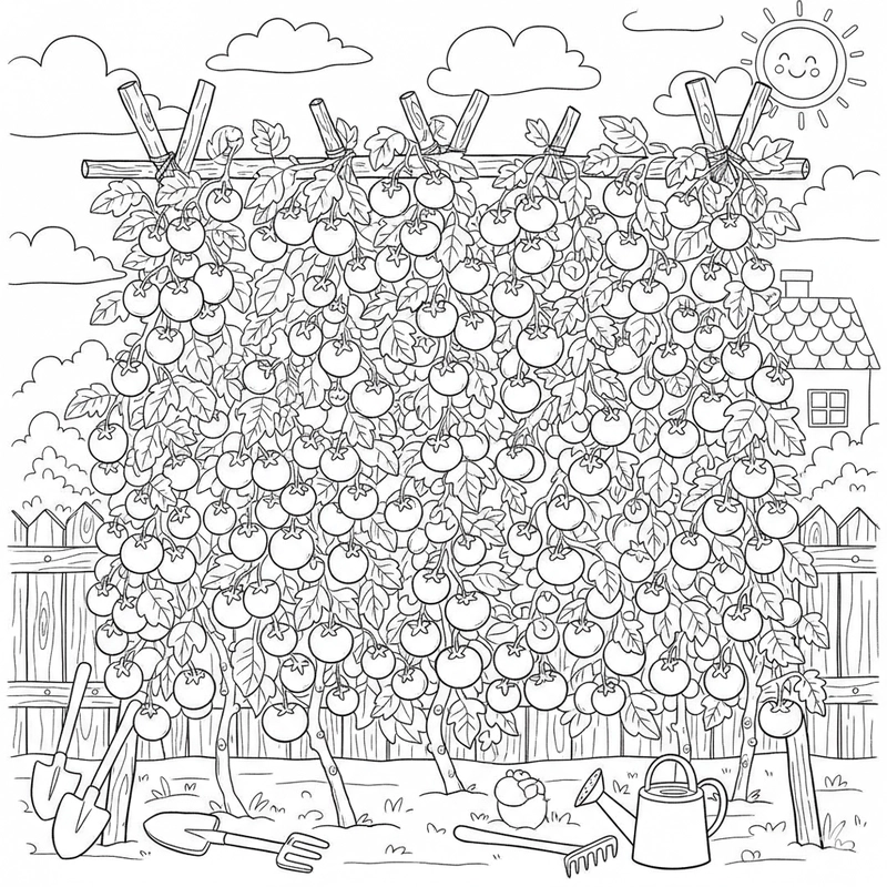 Tranh tô màu nghề nông