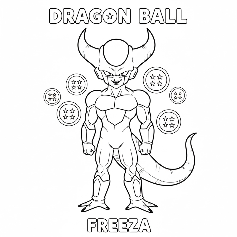 Tranh tô màu nhân vật Dragon Ball