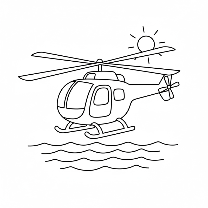 Tranh tô màu phương tiện bay