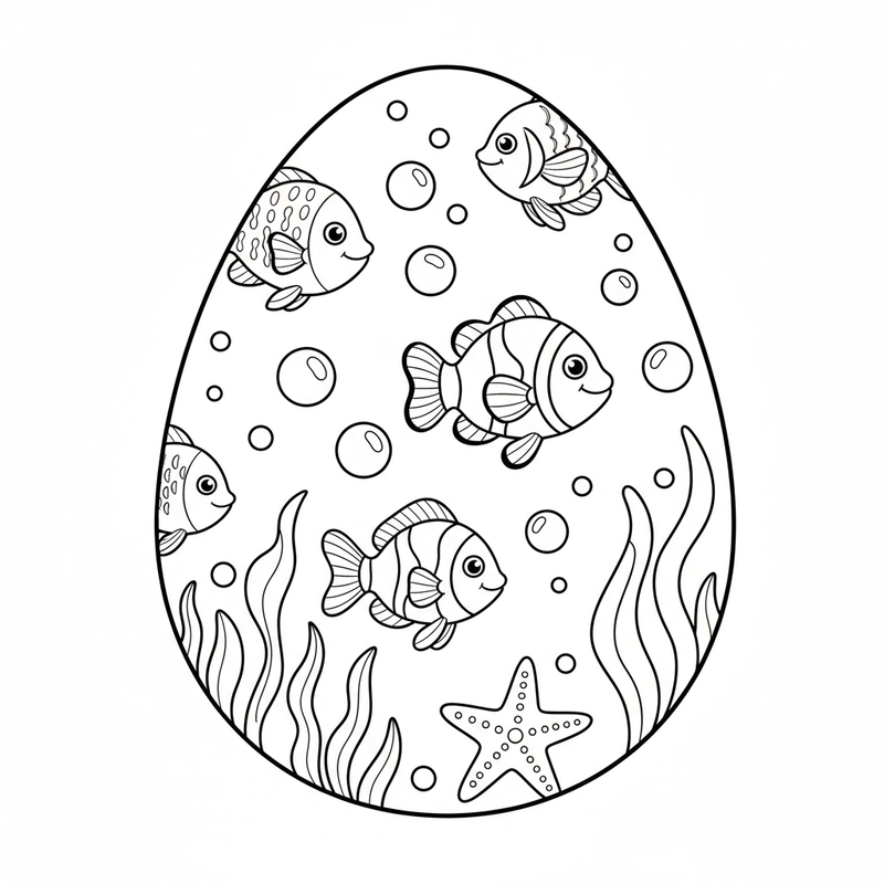 Tranh tô màu quả trứng sáng tạo
