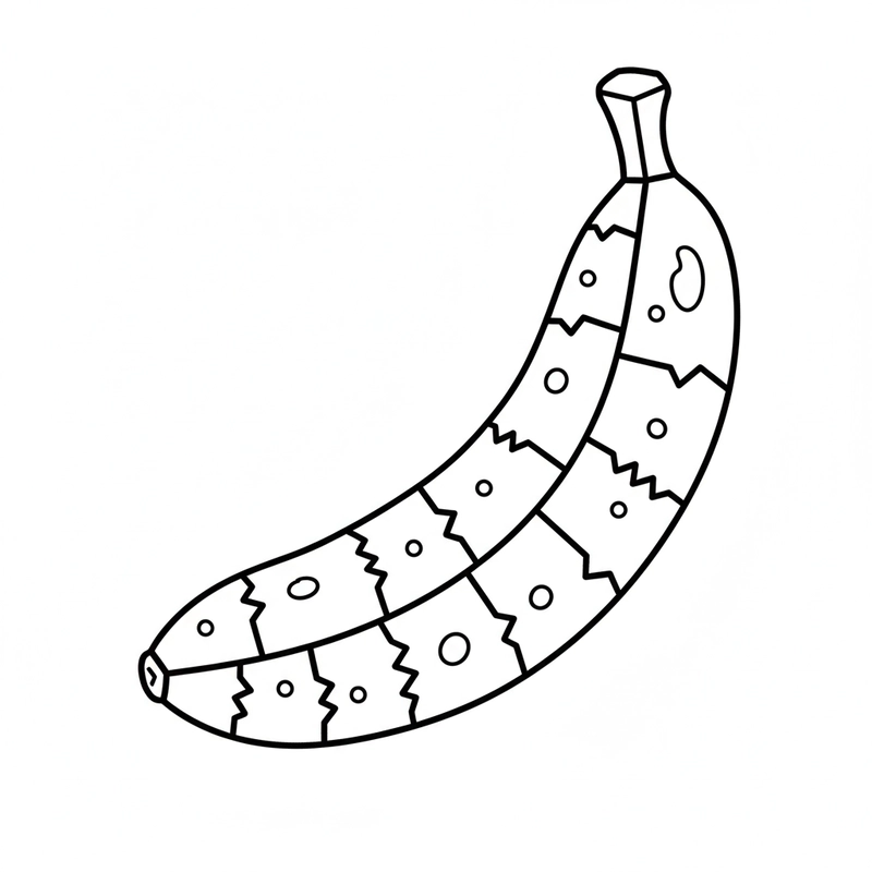 Tranh tô quả chuối sáng tạo