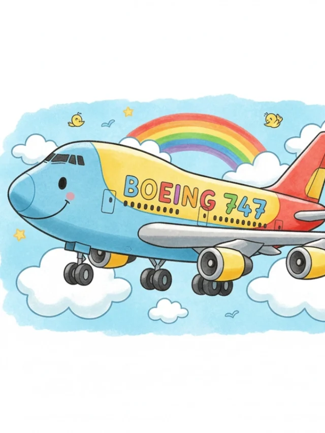 favicon tô màu máy bay boeing 747