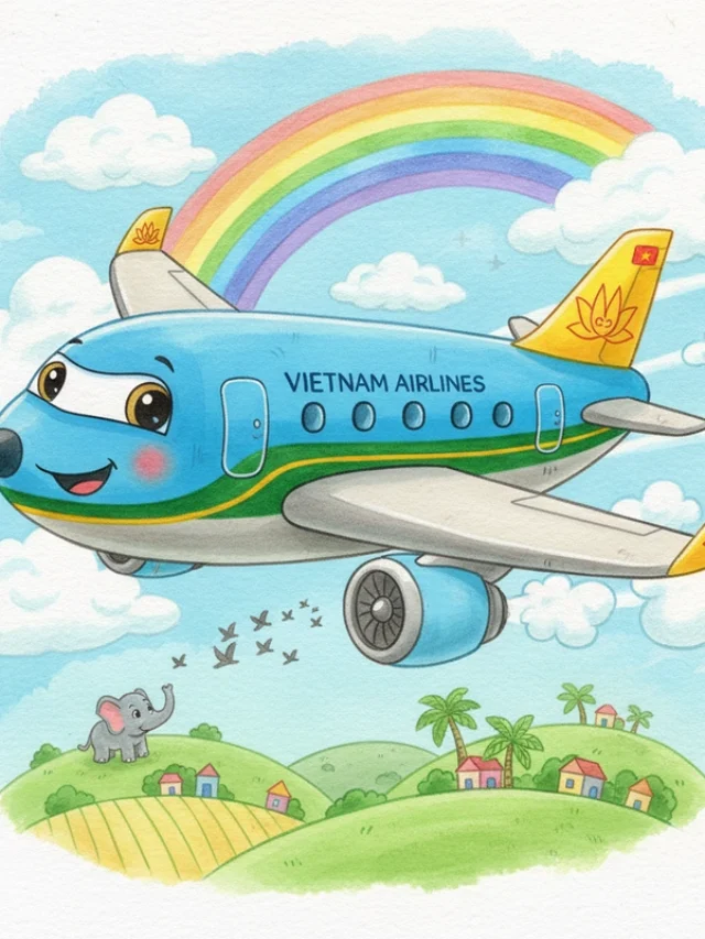 favicon tô màu máy bay vietnam airlines