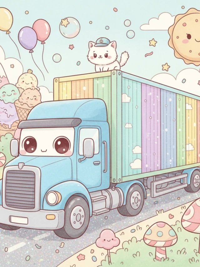 favicon tô màu xe container