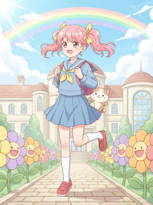 favicon tranh tô màu anime học sinh
