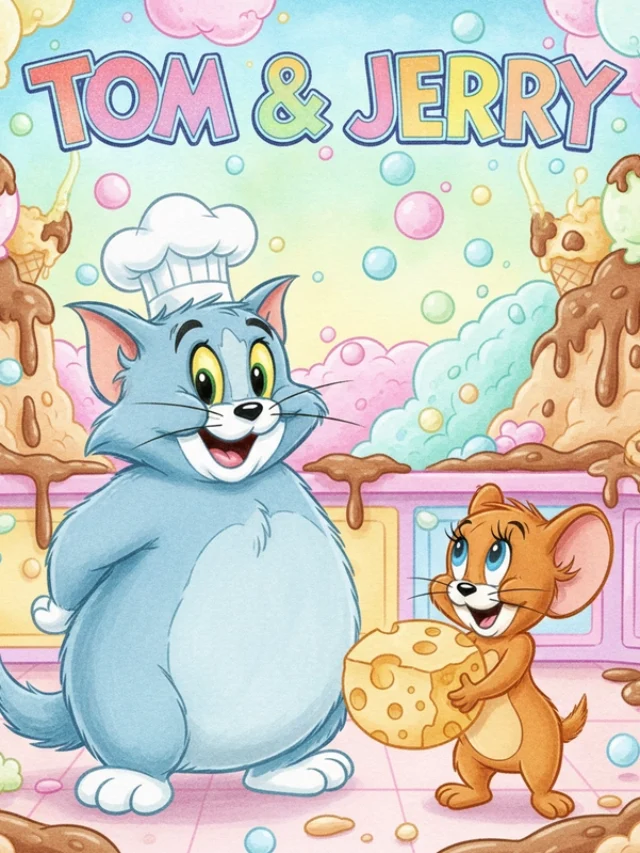 favicon tranh tô màu tom và jerry