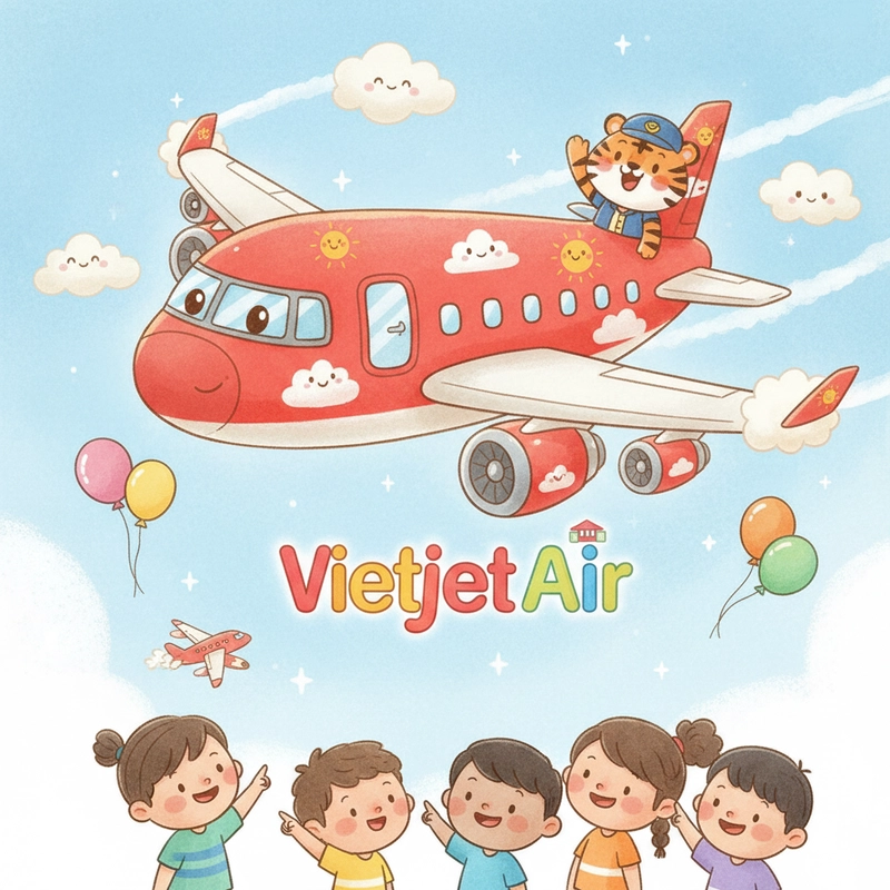 favicon tô màu máy bay vietjet