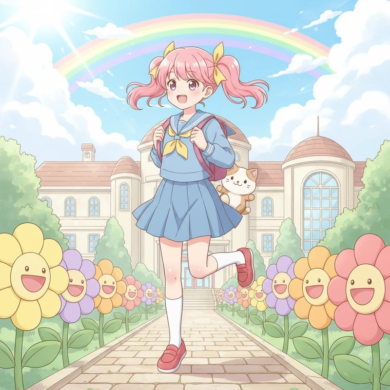 favicon tranh tô màu anime học sinh