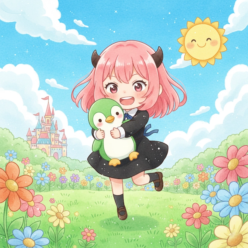 favicon tranh tô màu anya