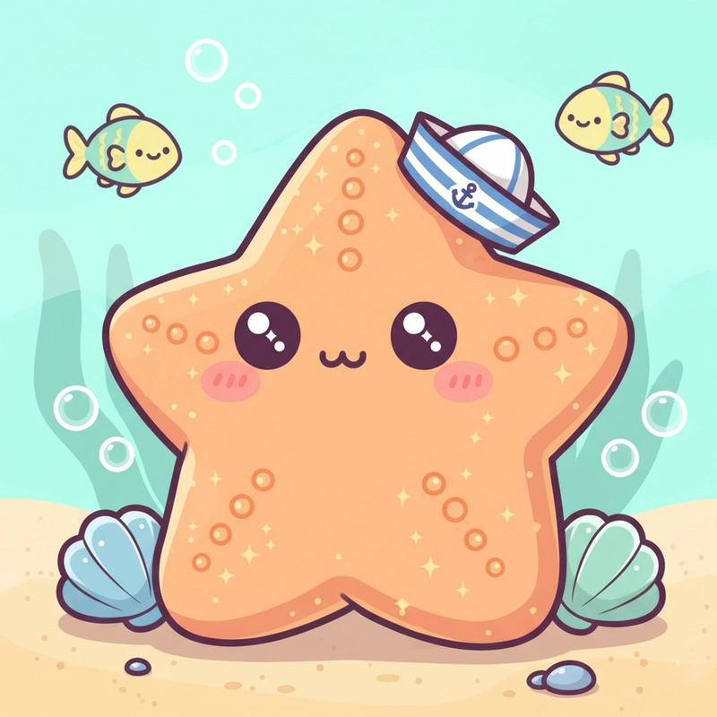 favicon tranh tô màu con sao biển