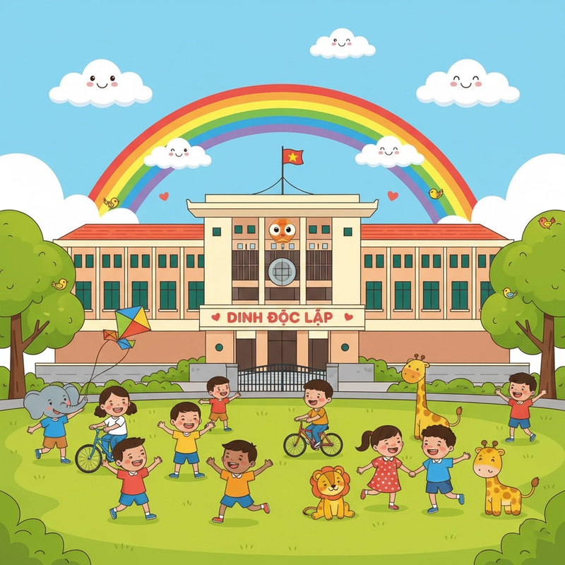 favicon tranh tô màu dinh độc lập