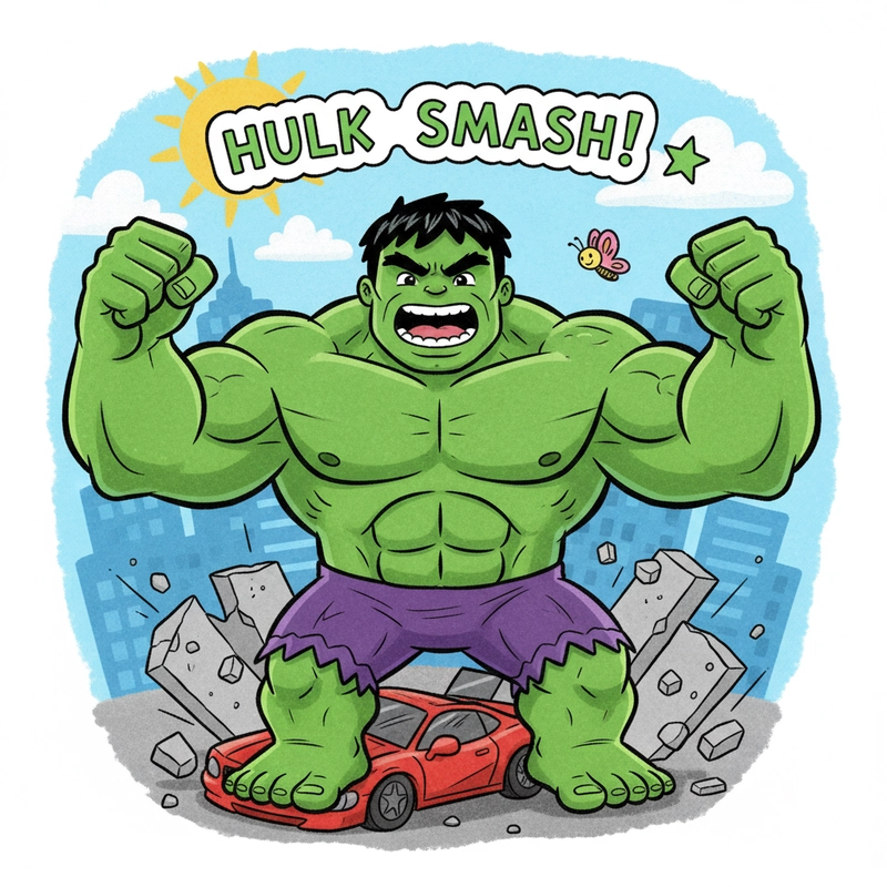favicon tranh tô màu hulk