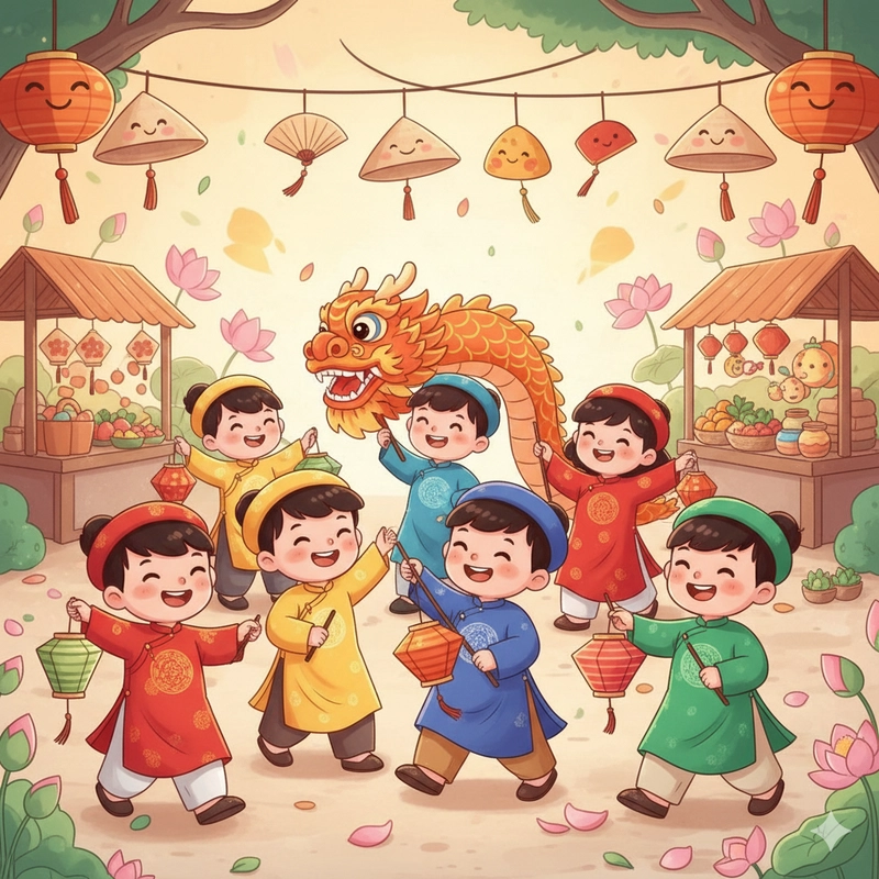 favicon tranh tô màu lễ hội