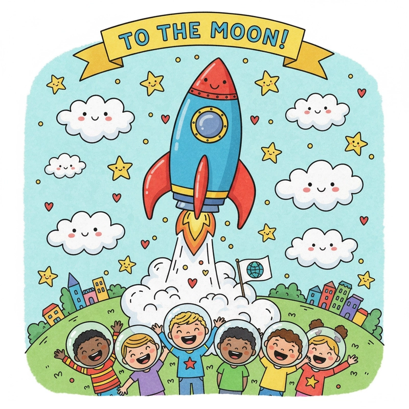 favicon tranh tô màu tên lửa