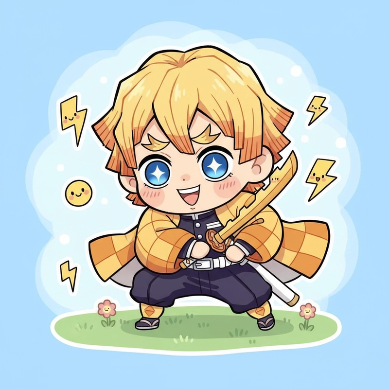 favicon tranh tô màu zenitsu