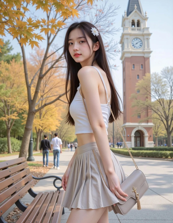 Ảnh gái xinh mặc váy ngắn