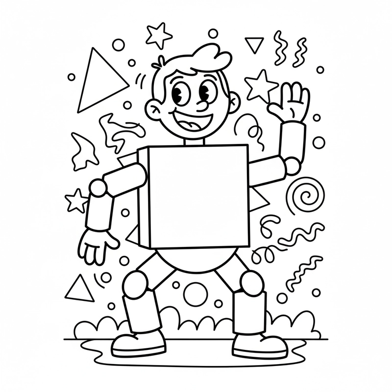 Ảnh meme tô màu phong cách hoạt hình