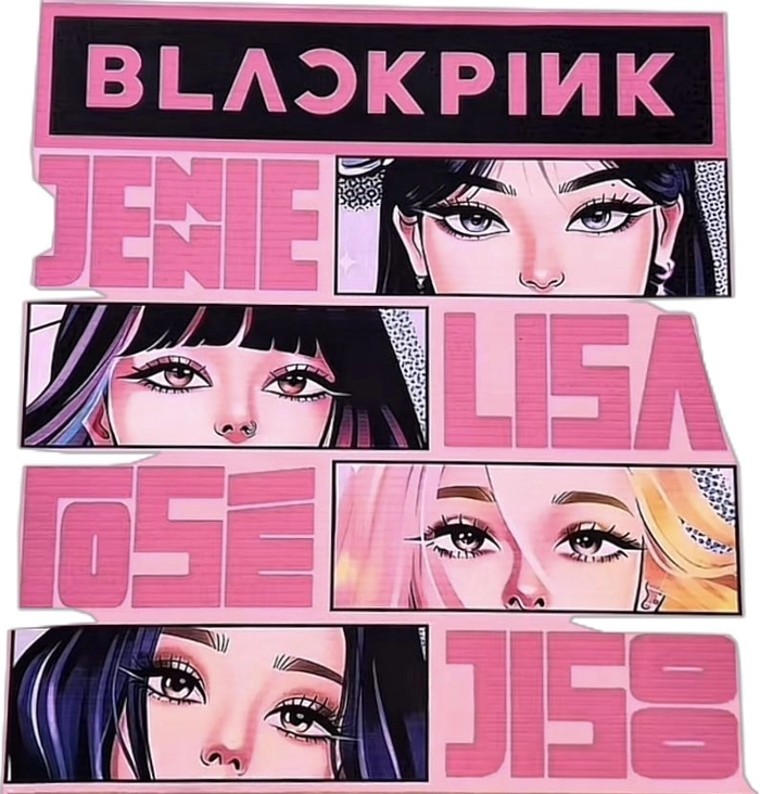 Ảnh sticker Blackpink cute pastel
