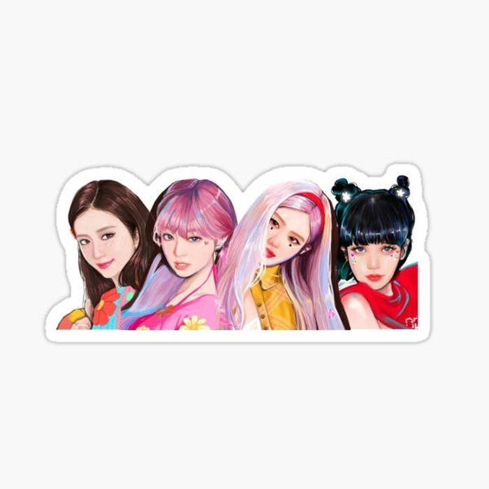 Ảnh sticker niêm phong Blackpink đáng yêu