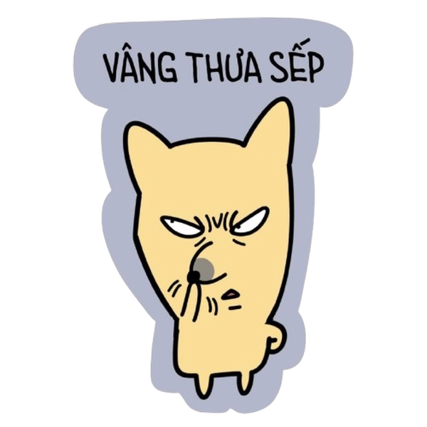 Ảnh sticker vô tri đáng yêu