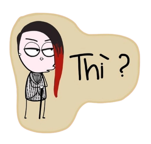 Ảnh sticker vô tri tối giản