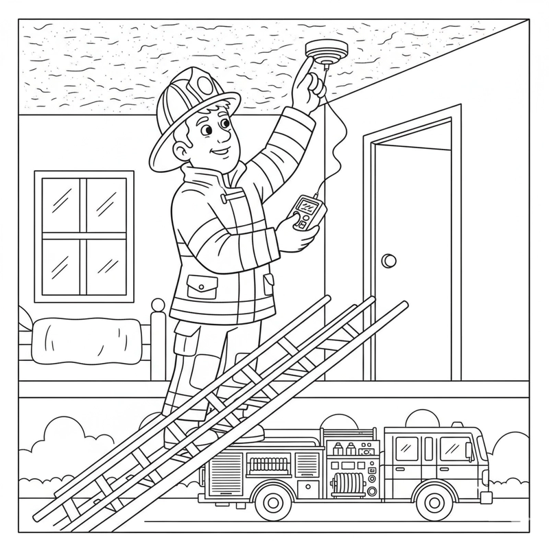 Bé tập tô lính cứu hỏa vui tươi