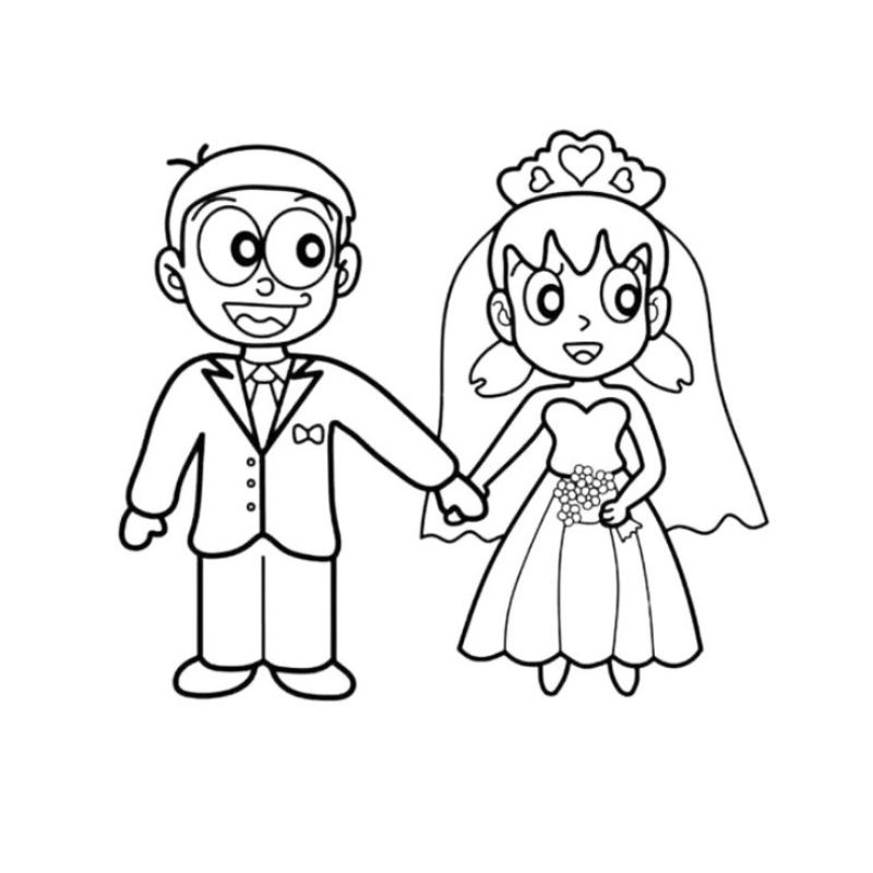 Bé tô màu Xuka với đường nét dễ theo