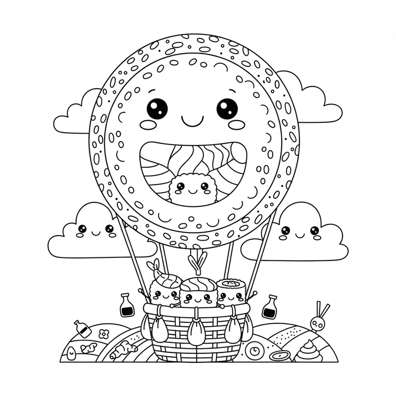 Bé tô màu sushi đáng yêu