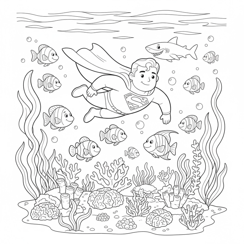 Bộ sưu tập tô màu Superman đẹp nhất