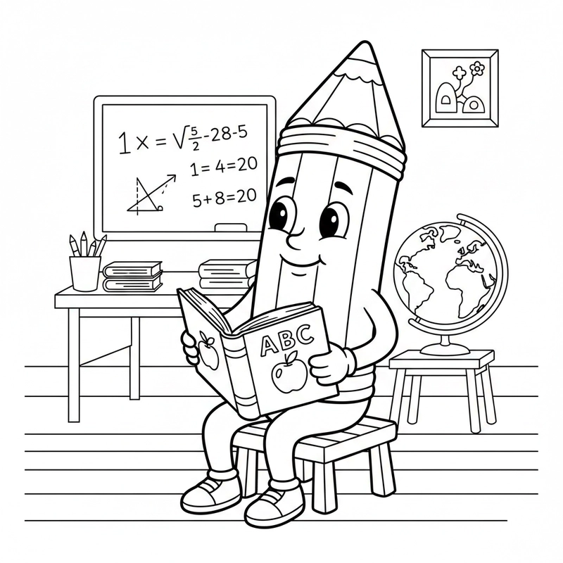 Bộ tranh tô màu bút chì dễ in