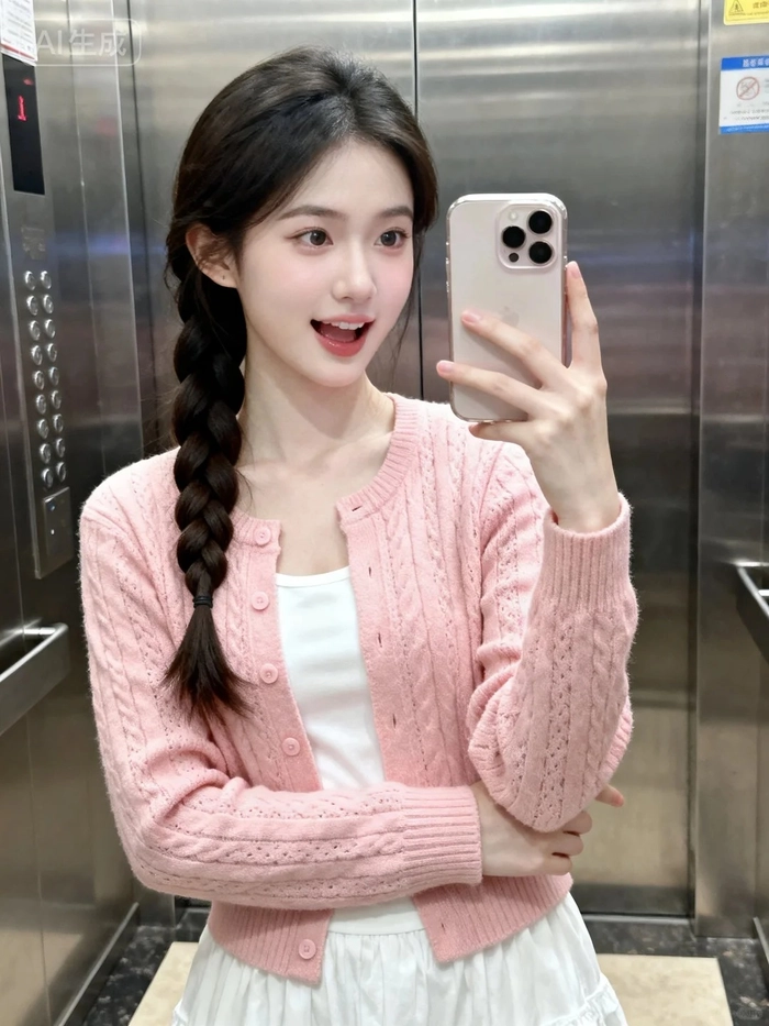 Gái xinh mặc pinky nhẹ nhàng tinh tế