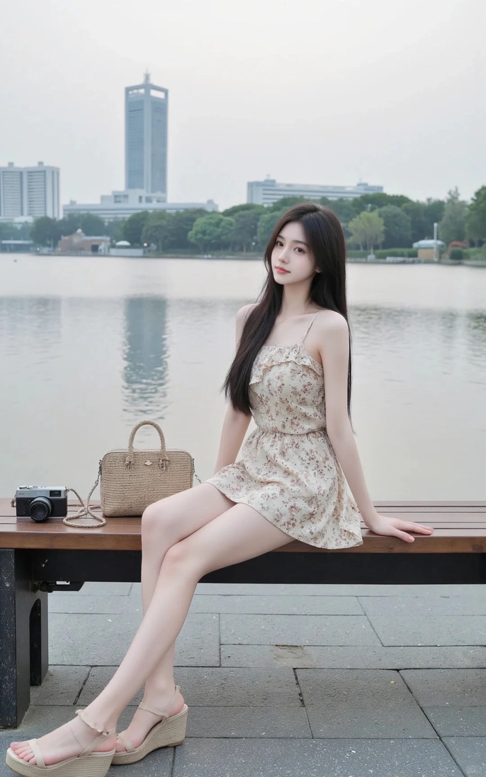 Gái xinh váy ngắn chân dài thu hút